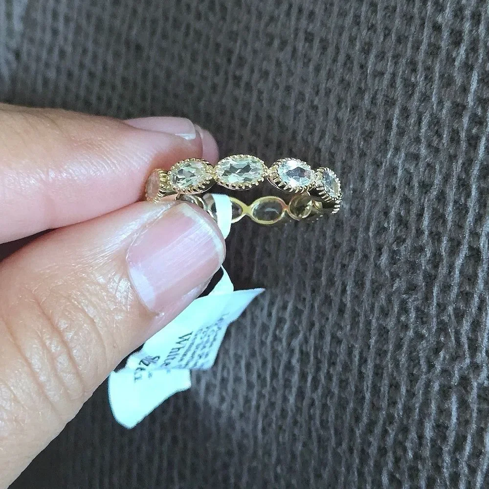 Shaanti Multi Ellipse White Topaz Ring💍 - NWT